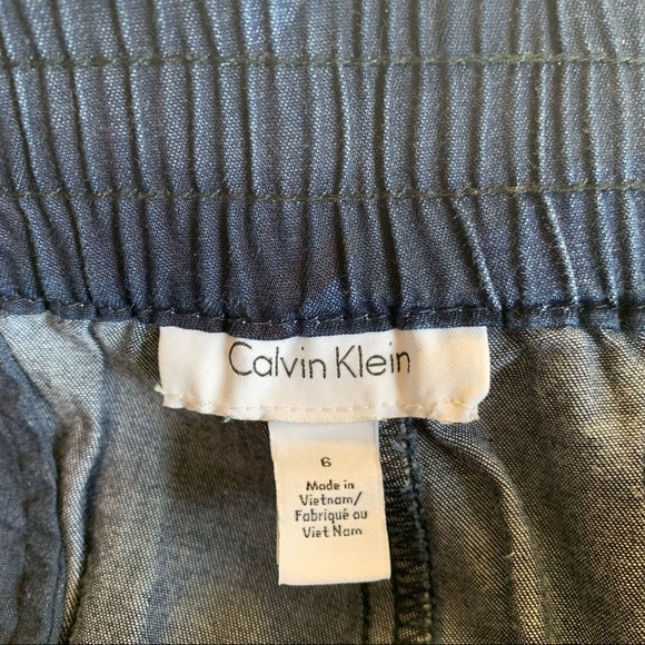 Calvin Klein Navy Blue Camo Shorts - Picture 3 of 4